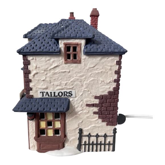 NEW Dept 56 Dickens Snow Village WALPOLE TAILORS Lighted Shop Christmas Building - Picture 12 of 14